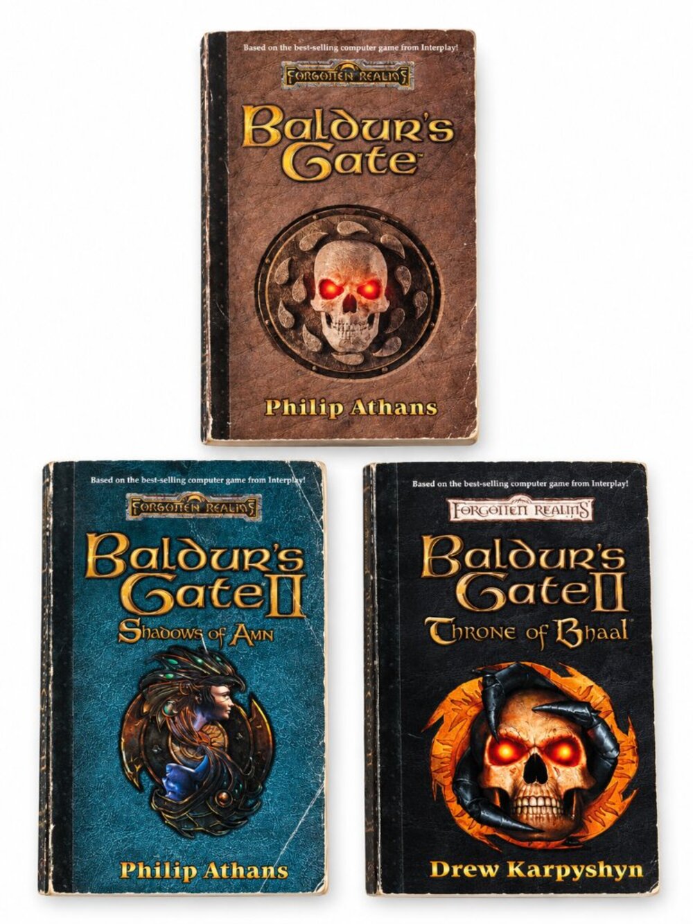 GUC Collectors Vintage Baldur's Gate Forgotten Realms 3 Book Set Novels